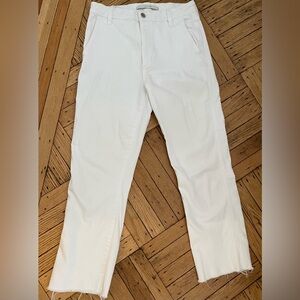 White Straight-Leg Joes Jeans 27